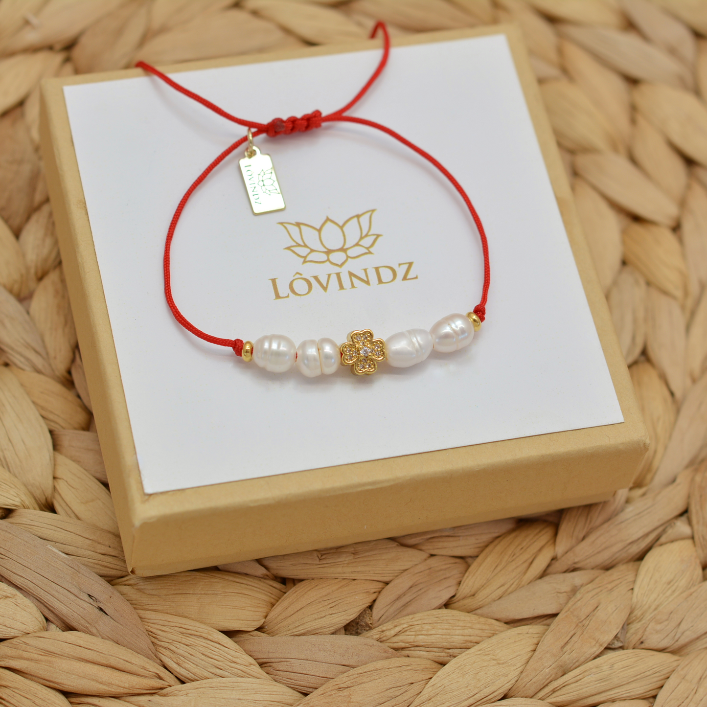 Pulsera ajustable trébol