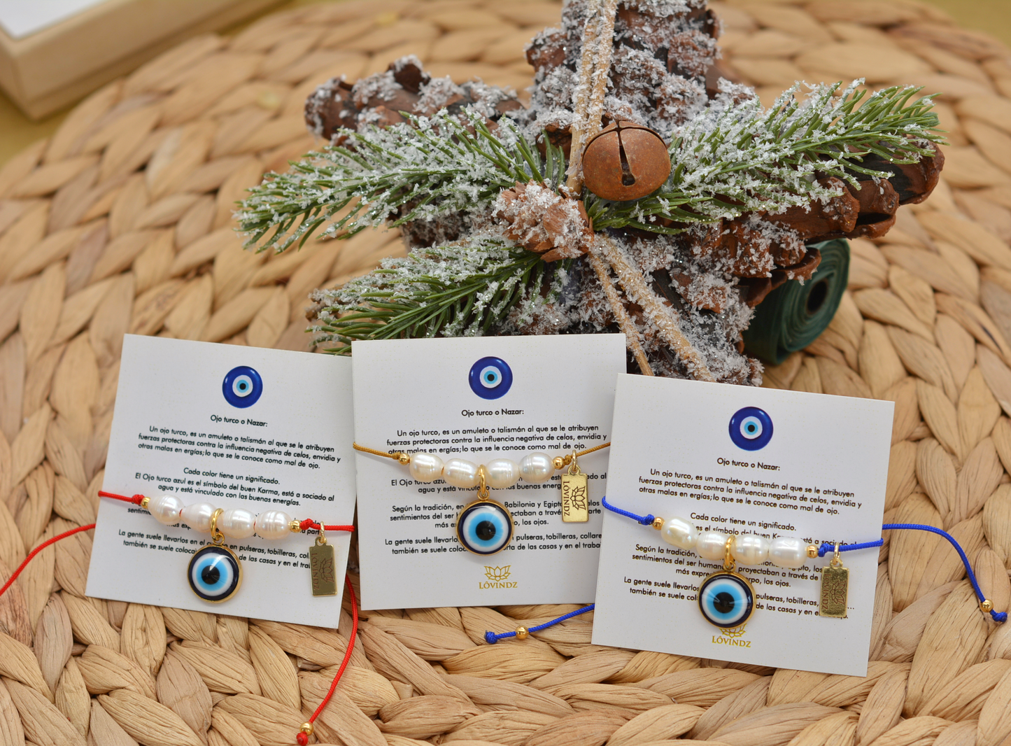 Pulsera ajustable ojo turco