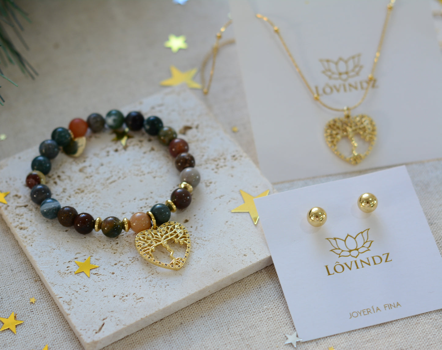 Set de arbol de zirconias