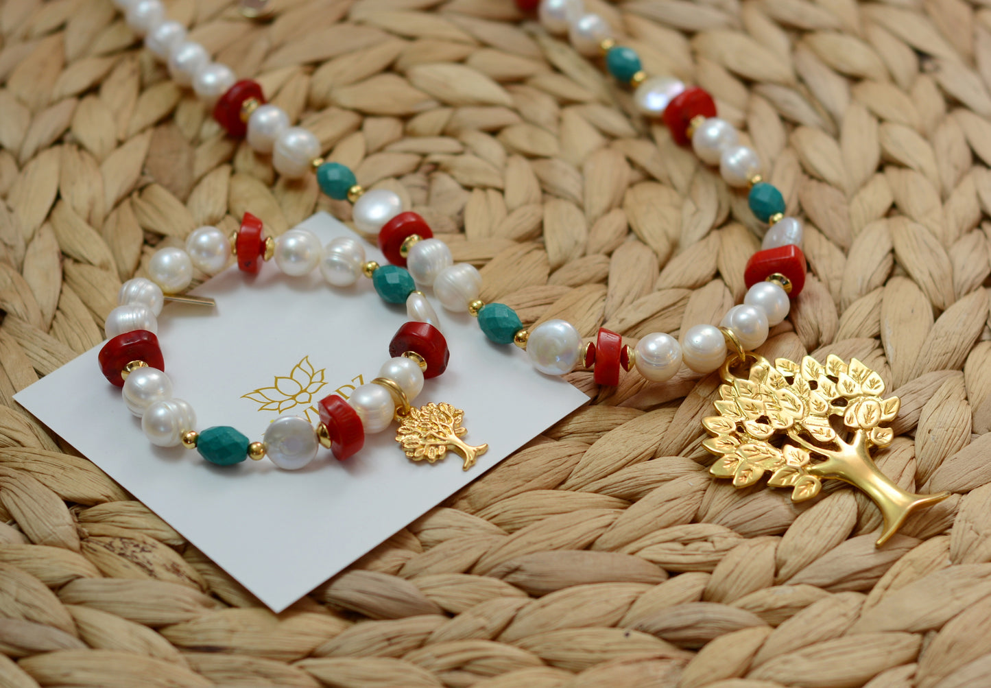 Set árbol de la vida-coral