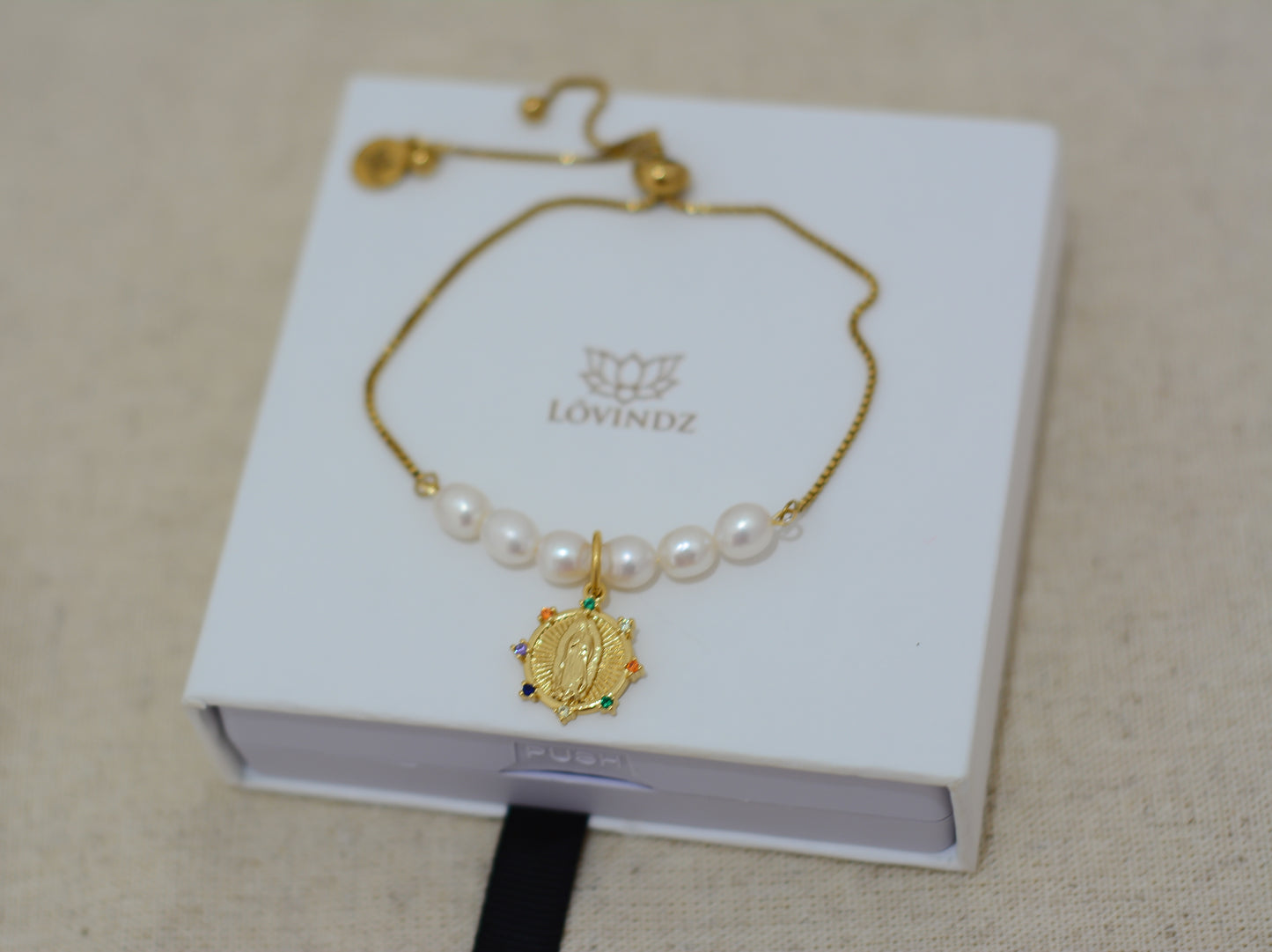 Pulsera medalla Virgen de Guadalupe