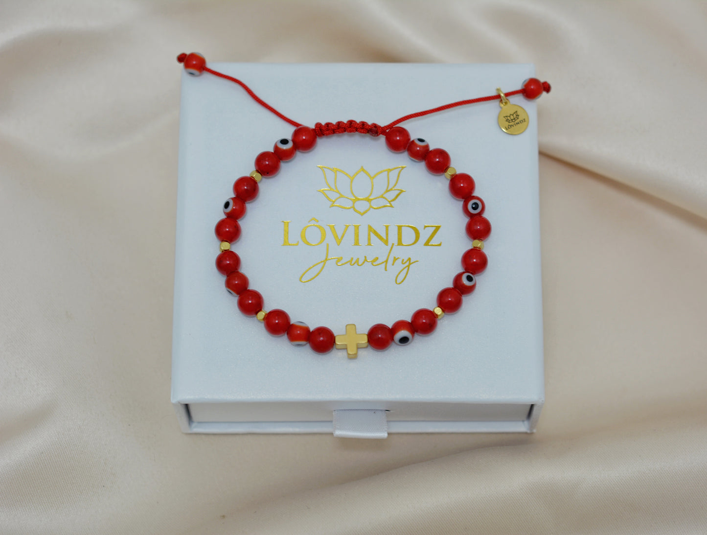 Pulsera ajustable cruz