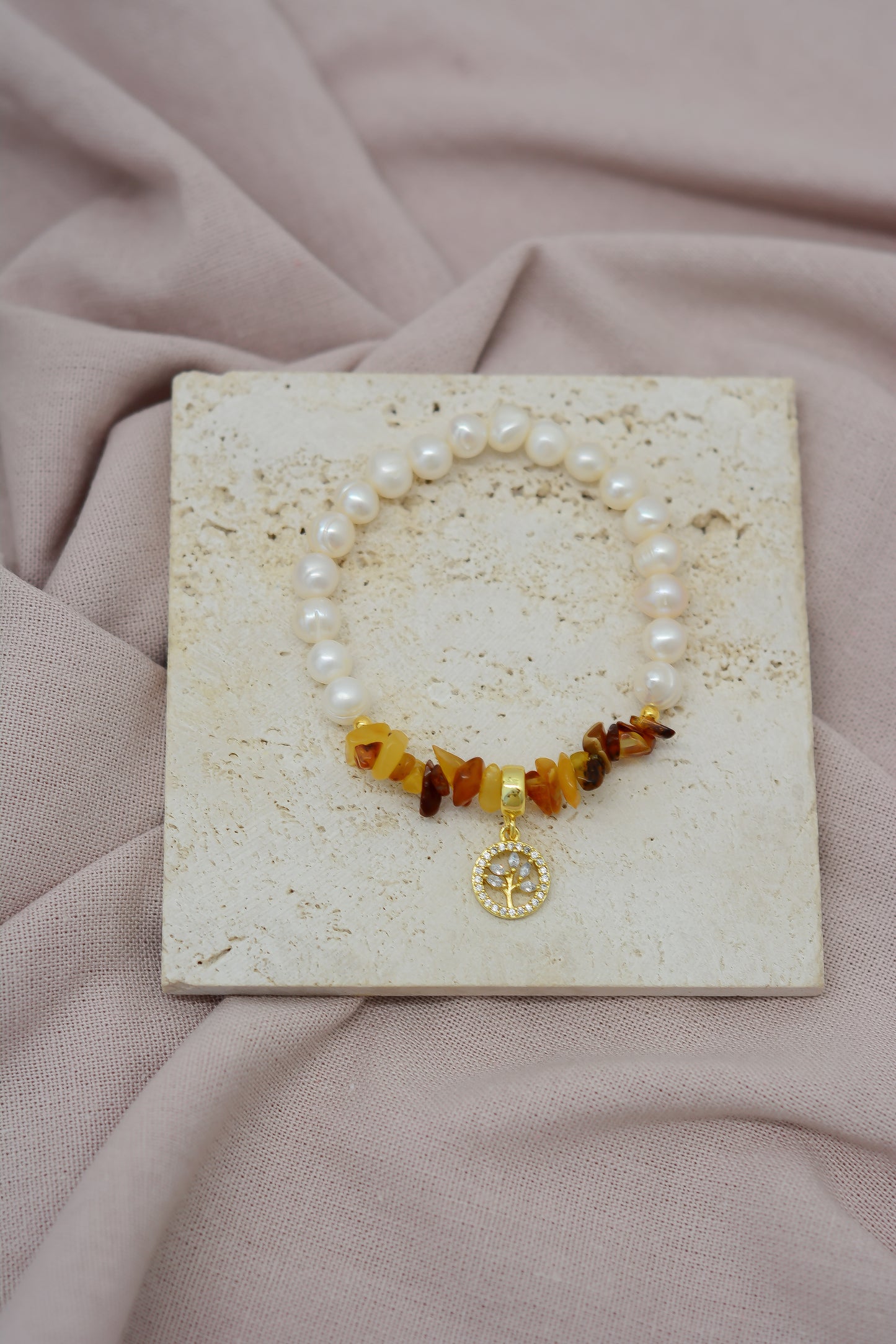 Pulsera ámbar, árbol de la vida