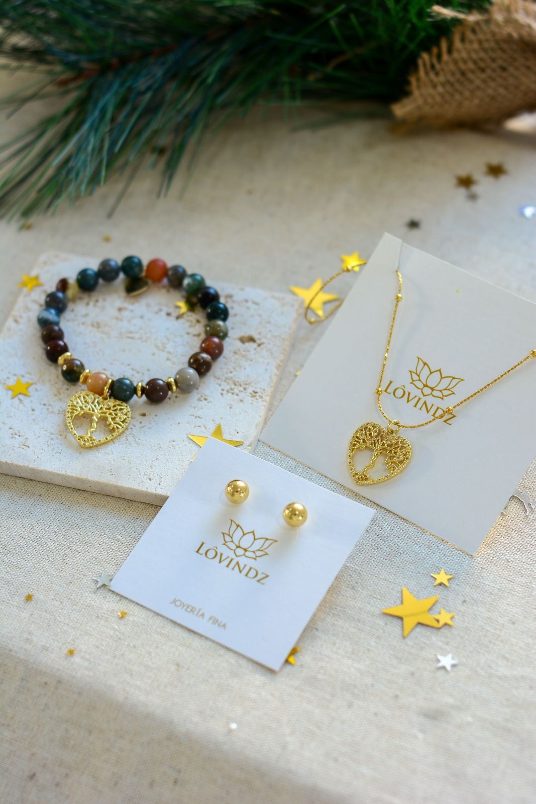 Set de arbol de zirconias