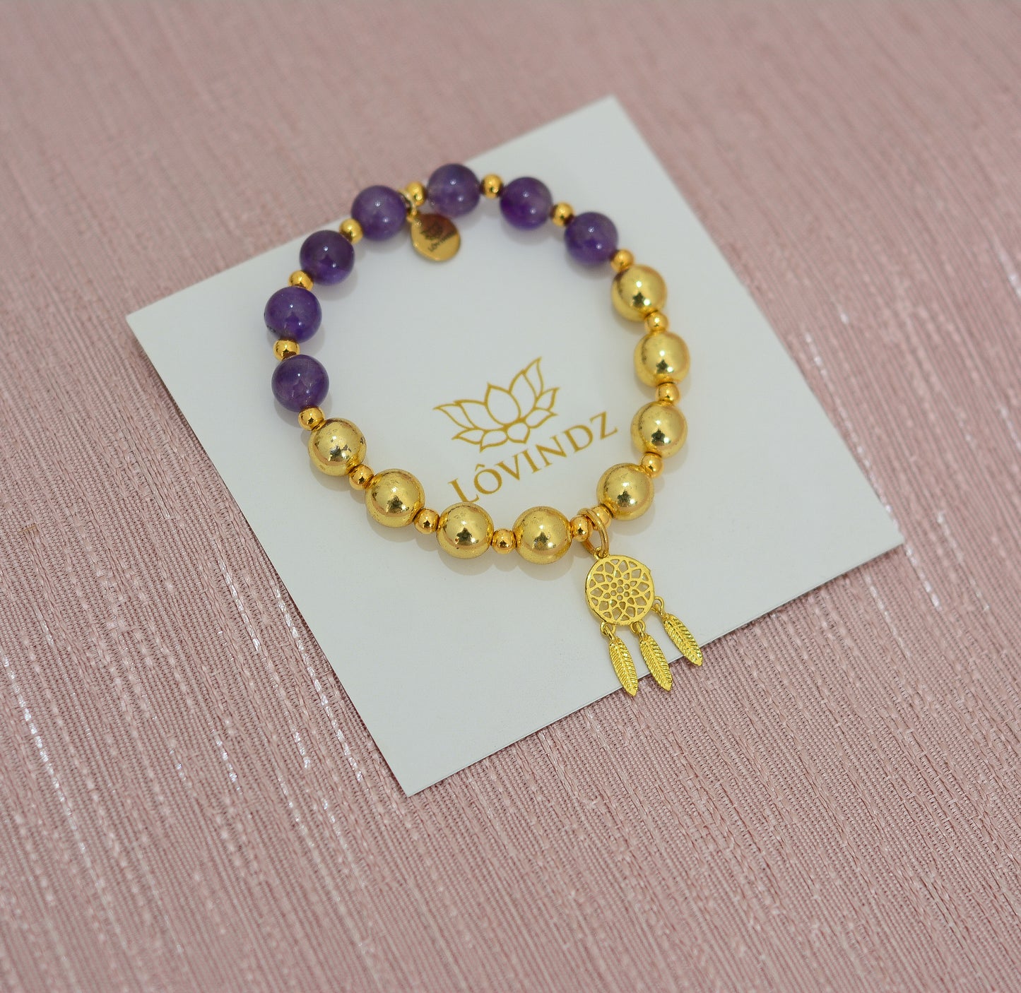 Pulsera atrapasueños amatista