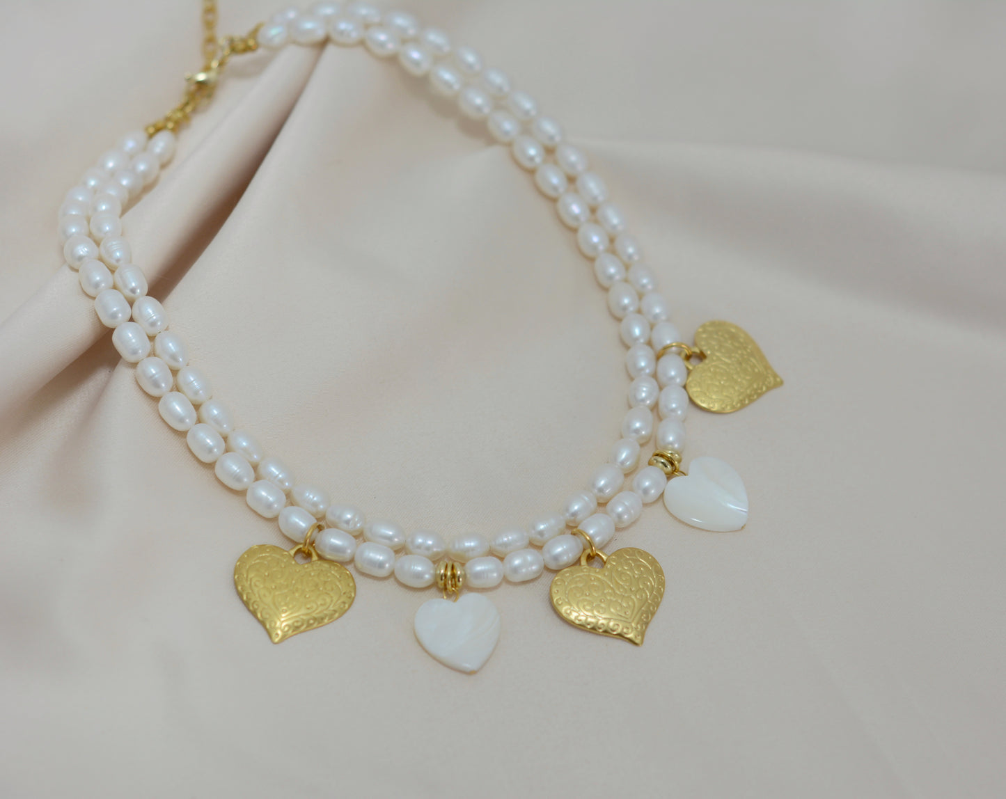 Collar corazones