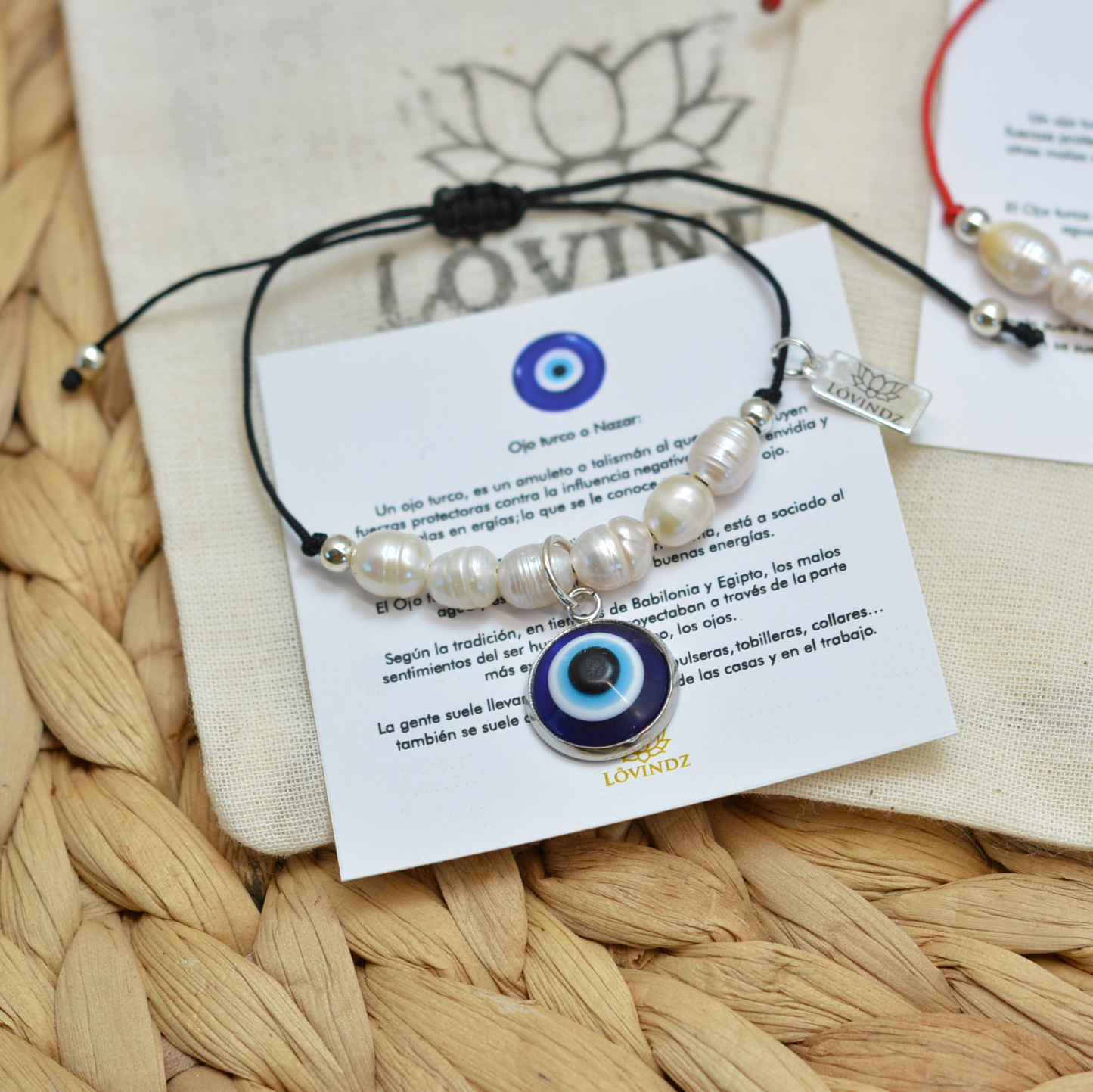 Pulsera ajustable ojo turco