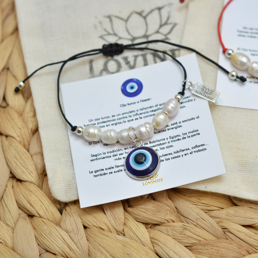 Pulsera ajustable ojo turco