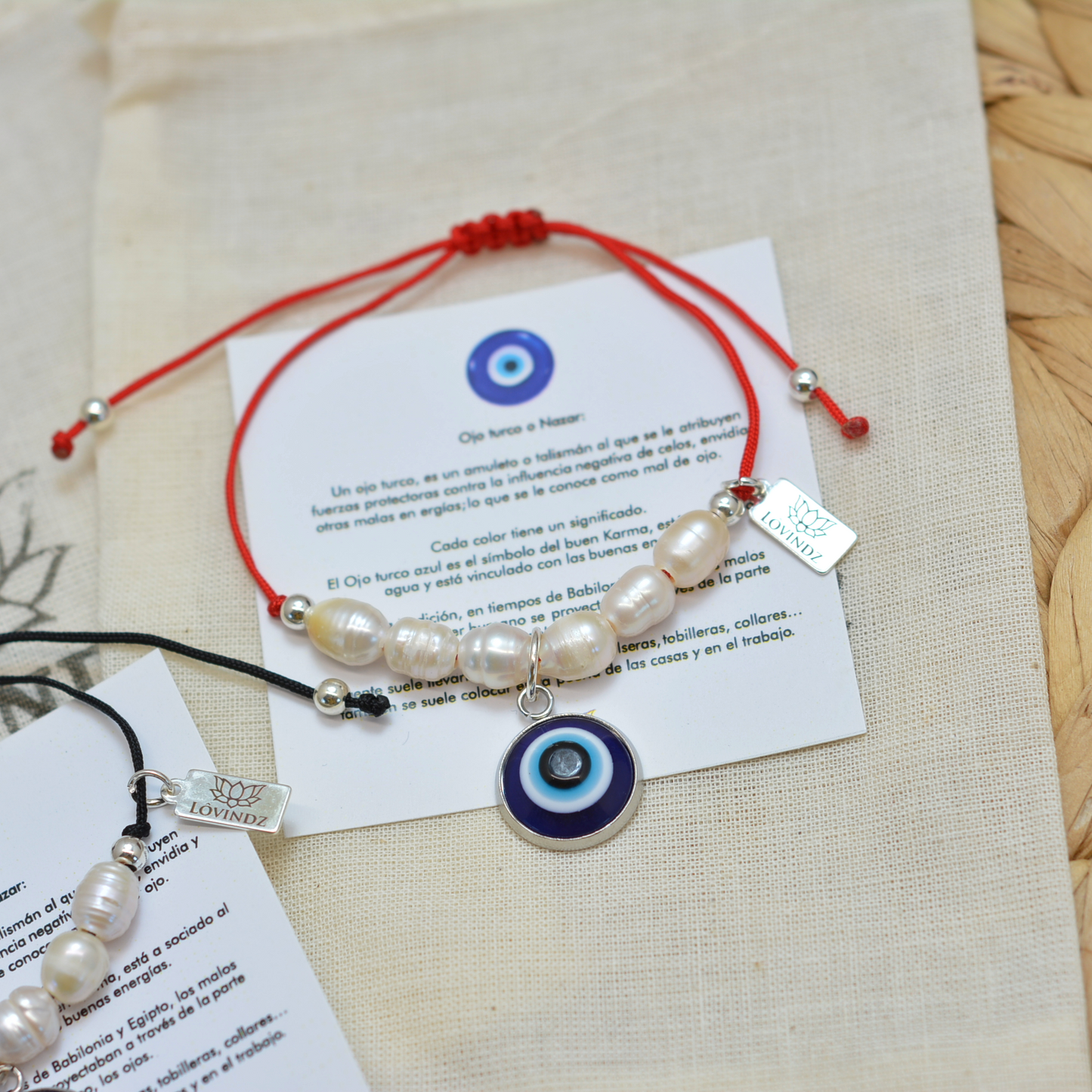 Pulsera ajustable ojo turco