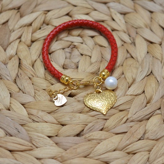 Pulsera corazón calado