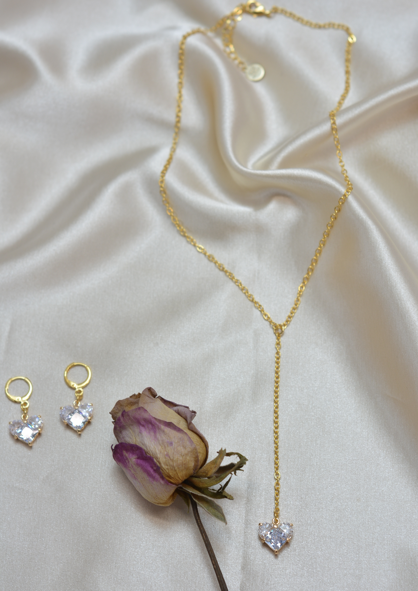 Set lariat corazón