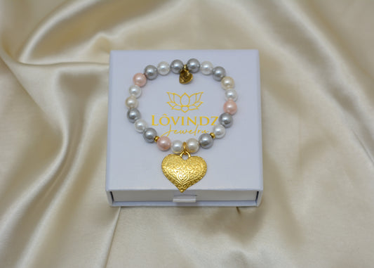 Pulsera corazón calado