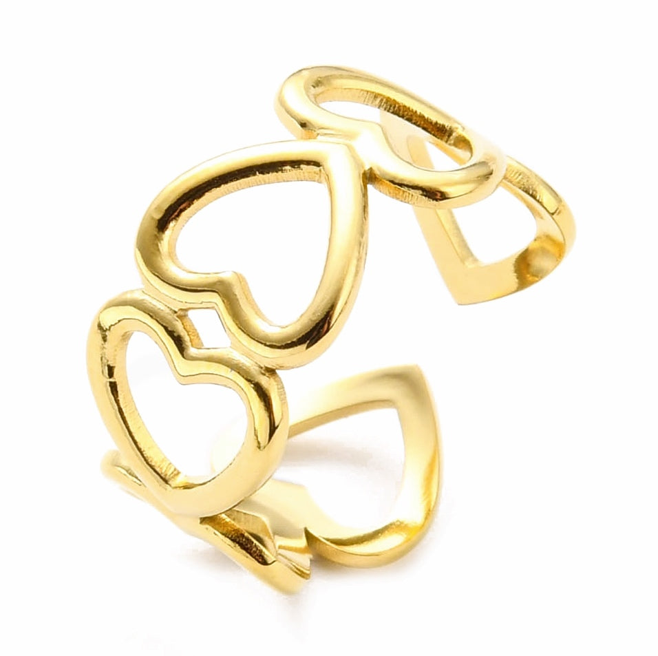 Anillo corazones