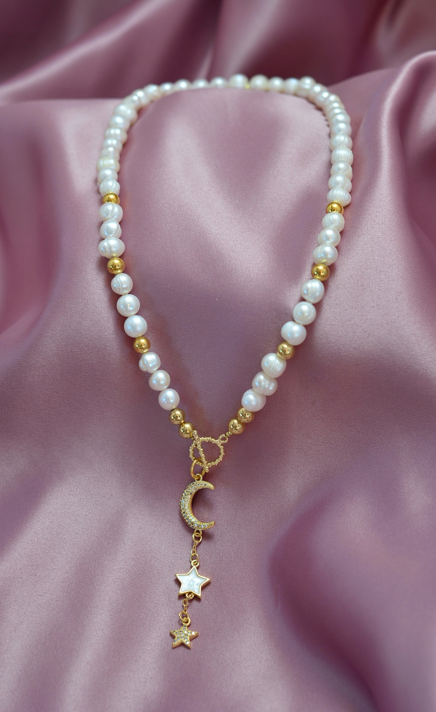 Collar luna y estrella