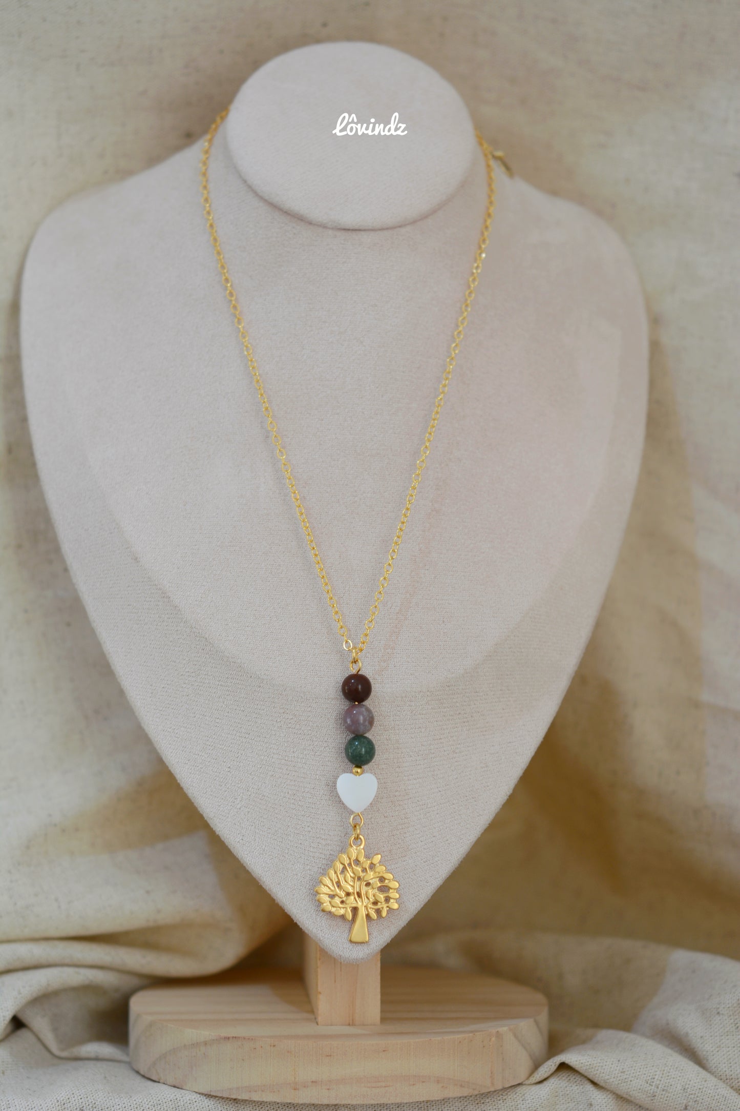 Cadena ágata de la India