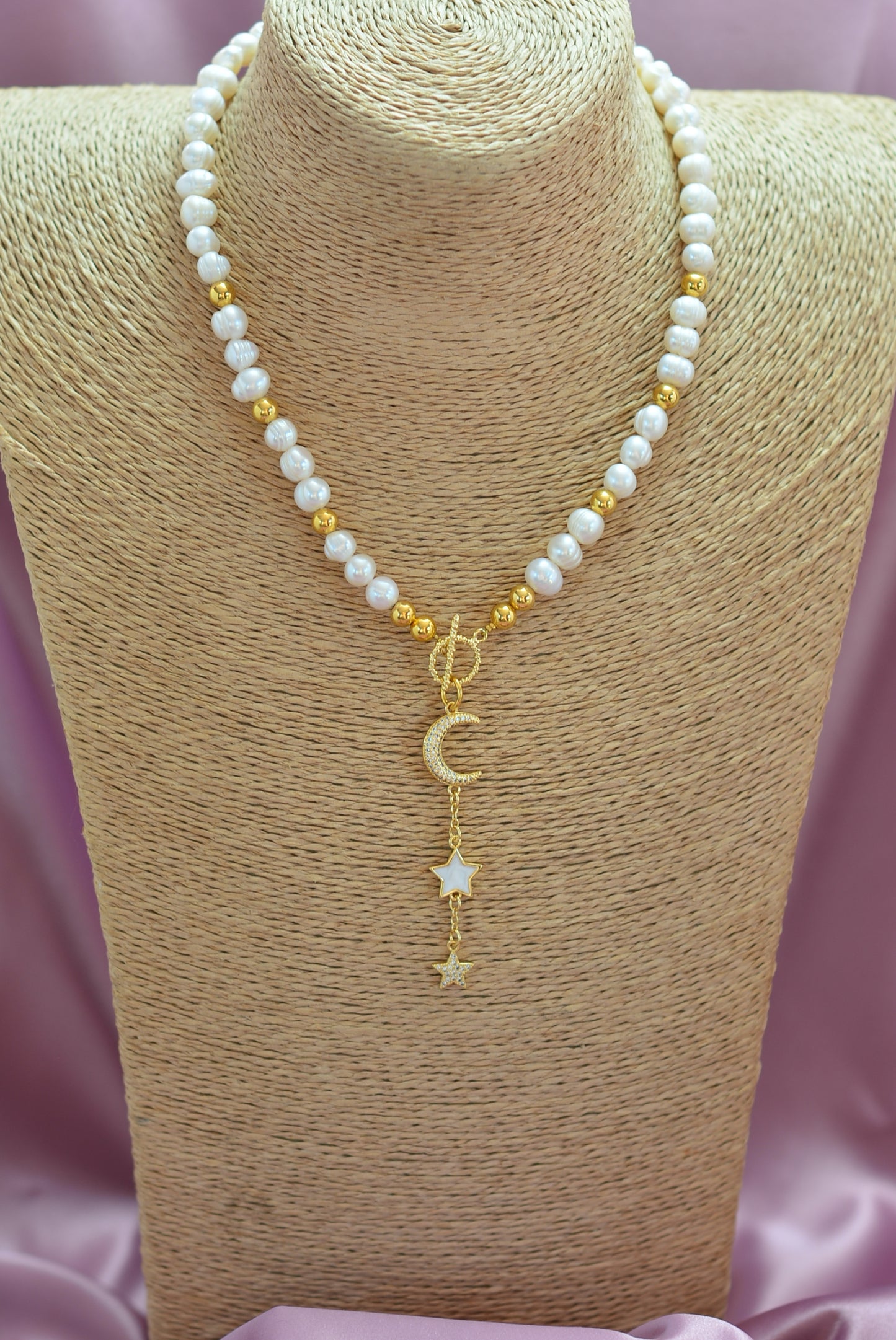 Collar luna y estrella