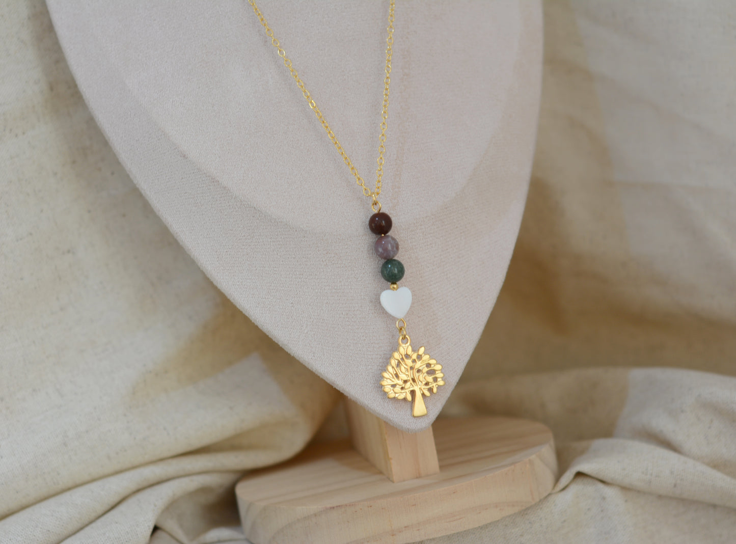 Cadena ágata de la India