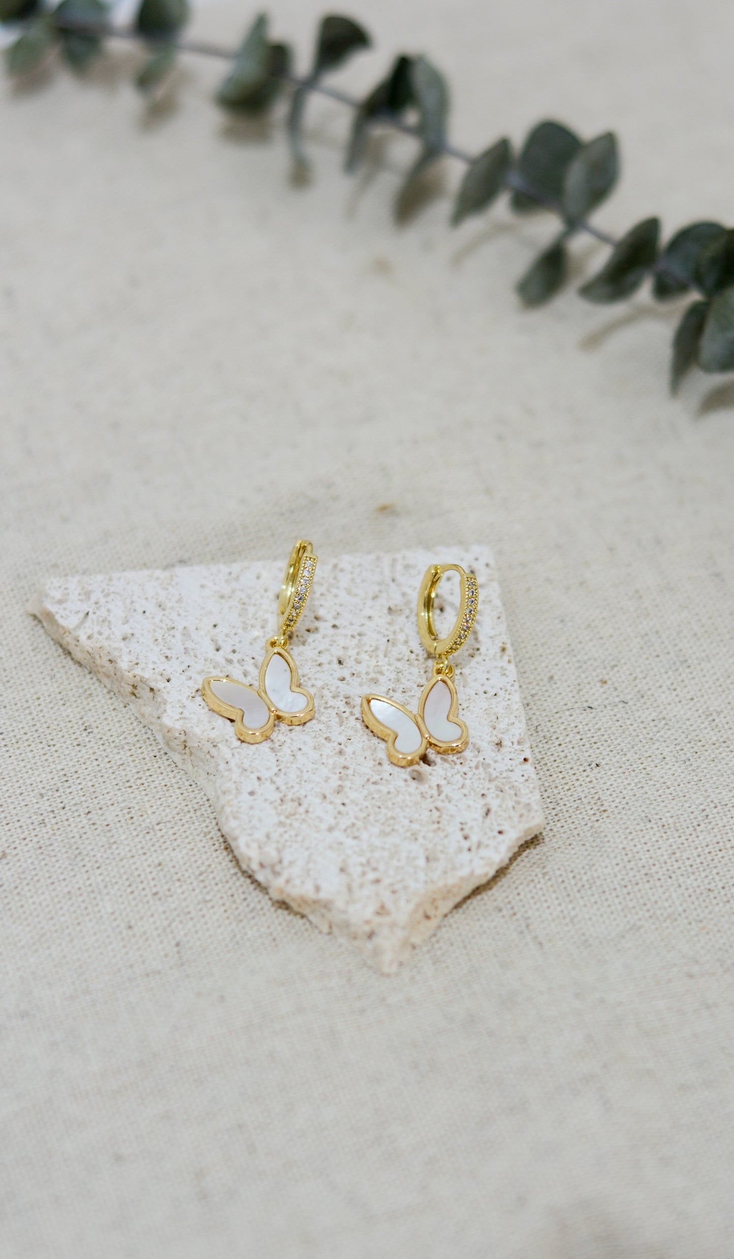 Set mariposas de madre perla