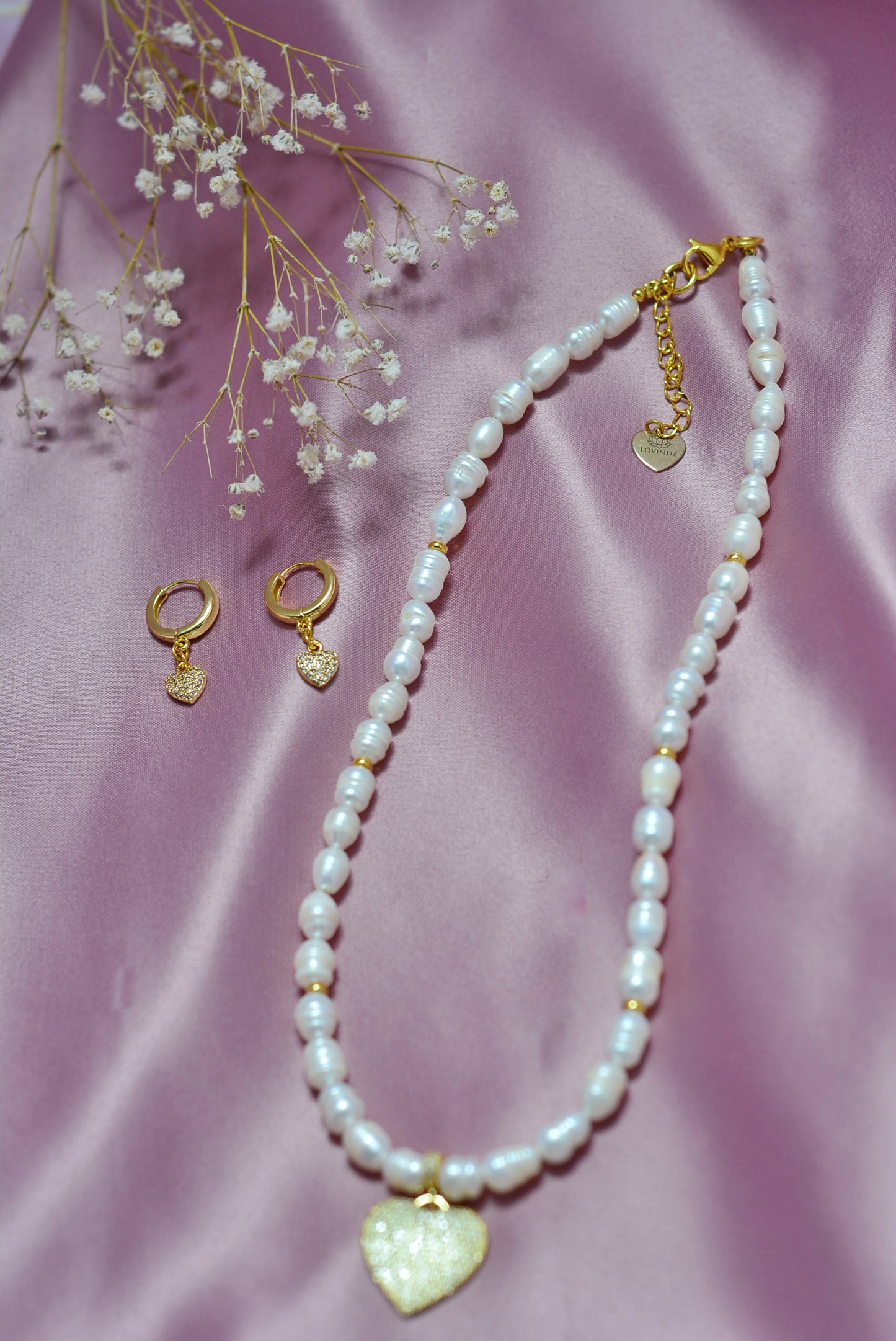 Set corazón zirconia