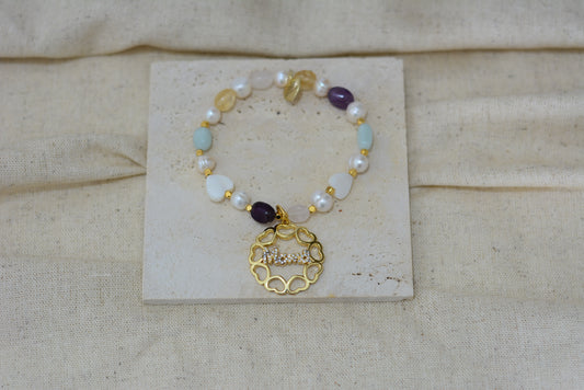 Pulsera mamá en cuarzos