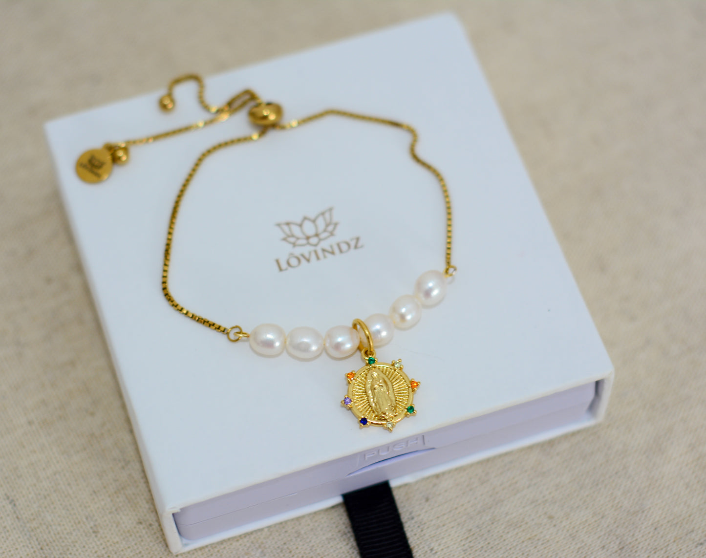 Pulsera medalla Virgen de Guadalupe