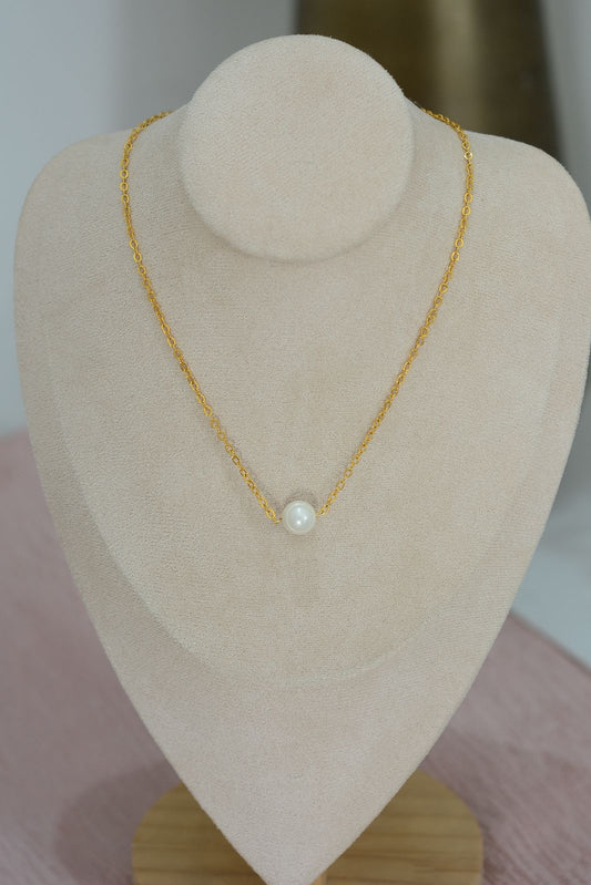 Cadena con perla de río