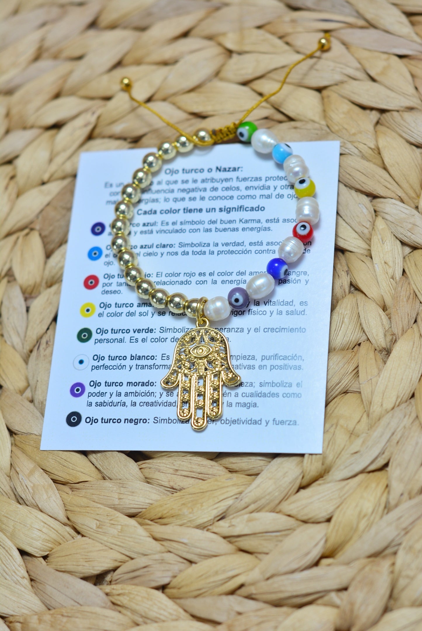Pulsera ojo turco Hamsa