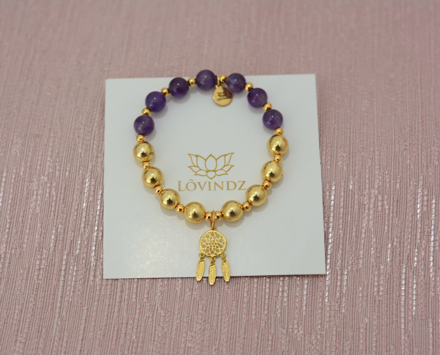 Pulsera atrapasueños amatista