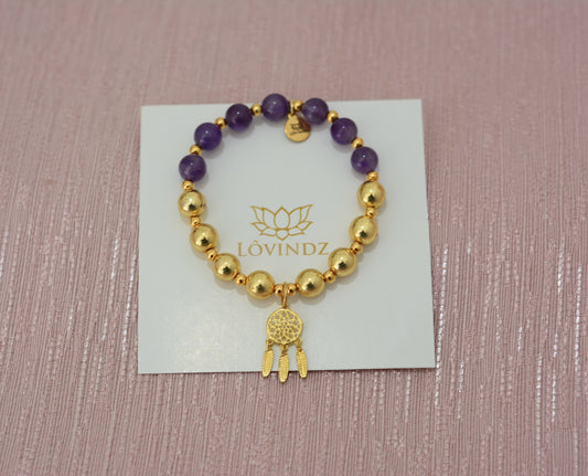 Pulsera atrapasueños amatista