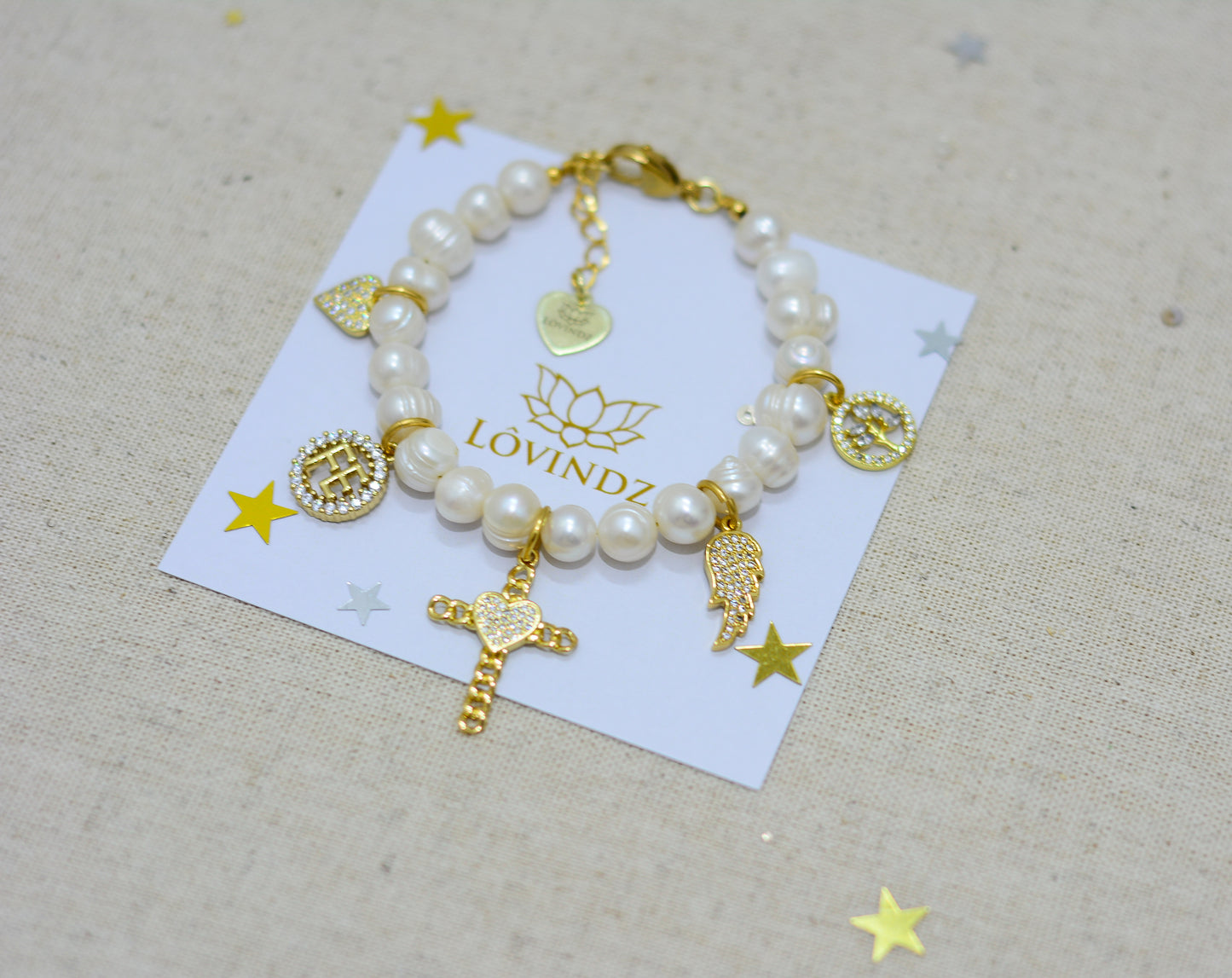 Pulsera dijes de zirconia