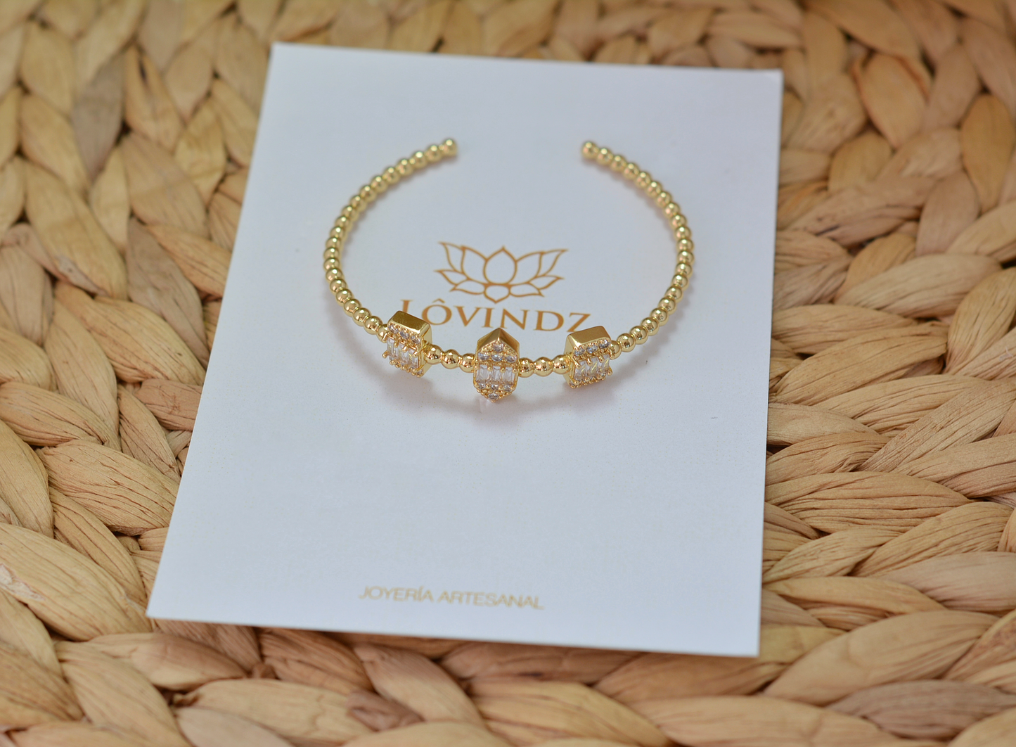 Juego de pulseras perla y zirconias