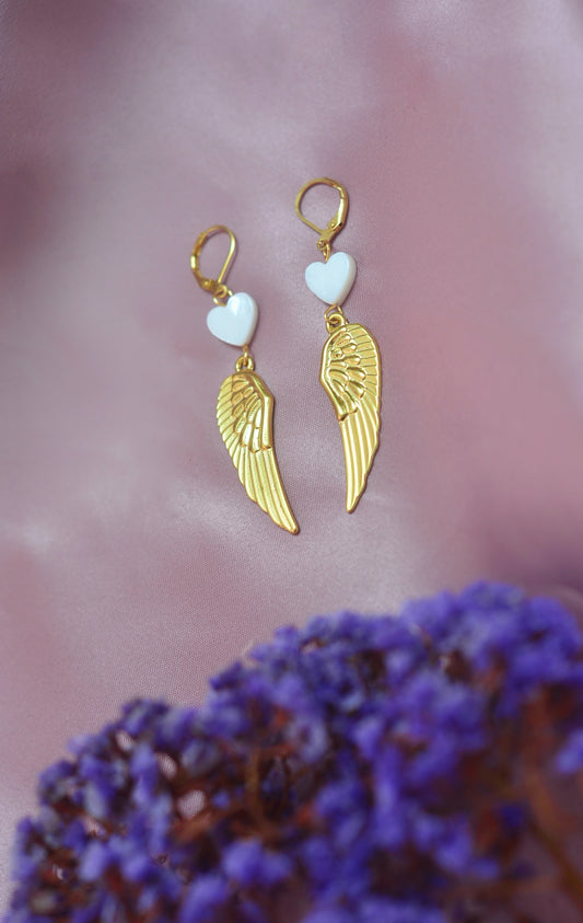 Aretes ala de ángel